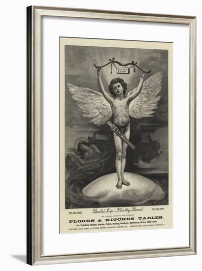 Advertisement, Brooke's Soap-null-Framed Giclee Print