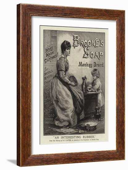 Advertisement, Brooke's Soap-Norman Prescott Davies-Framed Giclee Print