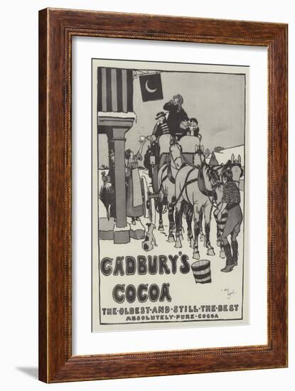 Advertisement, Cadbury's Cocoa-Cecil Aldin-Framed Giclee Print