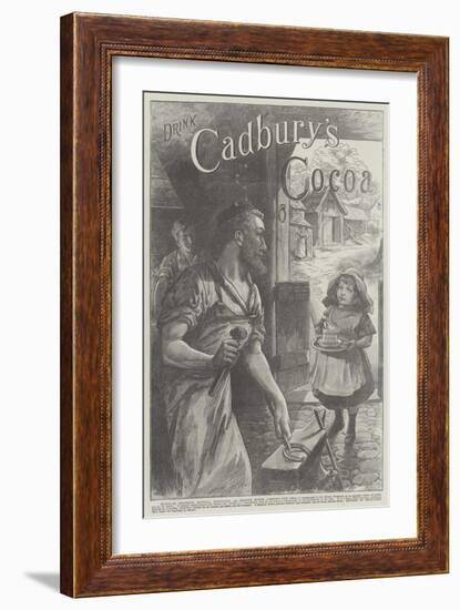 Advertisement, Cadbury's Cocoa-John-bagnold Burgess-Framed Giclee Print