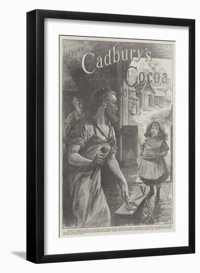 Advertisement, Cadbury's Cocoa-John-bagnold Burgess-Framed Giclee Print