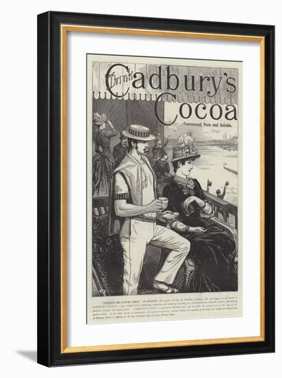 Advertisement, Cadbury's Cocoa-John-bagnold Burgess-Framed Giclee Print