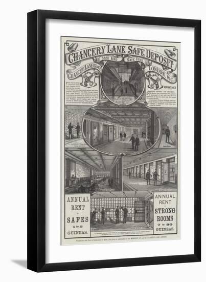 Advertisement, Chancery Lane Safe Deposit-Frank Watkins-Framed Giclee Print