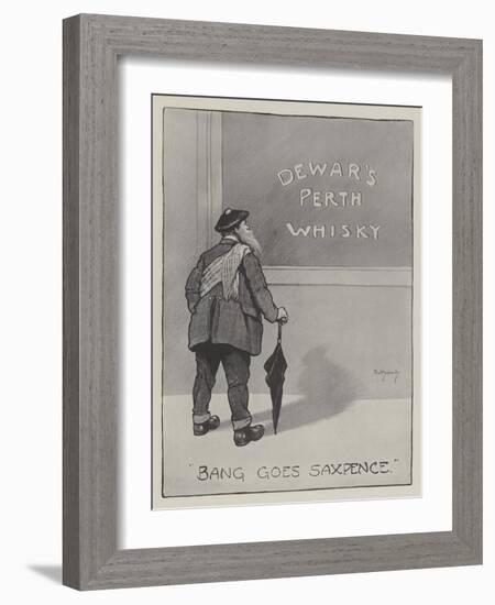 Advertisement, Dewar's Perth Whisky-David Hardy-Framed Giclee Print