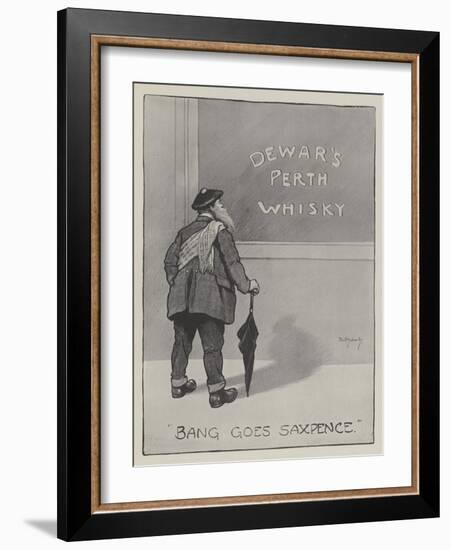 Advertisement, Dewar's Perth Whisky-David Hardy-Framed Giclee Print