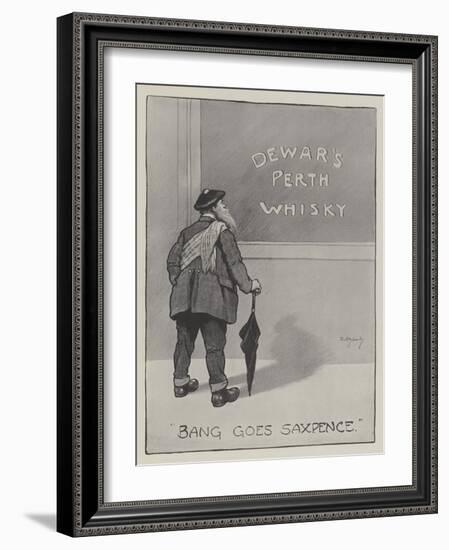 Advertisement, Dewar's Perth Whisky-David Hardy-Framed Giclee Print