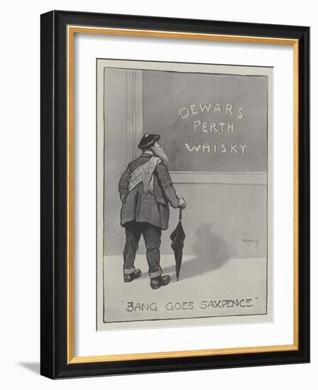 Advertisement, Dewar's Perth Whisky-David Hardy-Framed Giclee Print