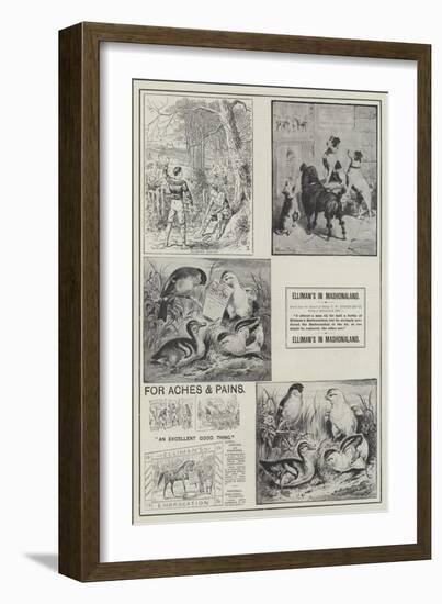 Advertisement, Elliman's Embrocation-Fannie Moody-Framed Giclee Print