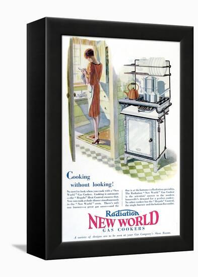 Advertisement for a Gas Cooker Produced by the 'New World' Company, 1928-null-Framed Stretched Canvas