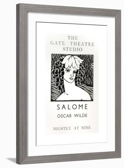 Advertisement for a Performance of Salome, by Oscar Wilde-null-Framed Giclee Print