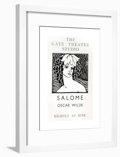 Advertisement for a Performance of Salome, by Oscar Wilde-null-Framed Giclee Print