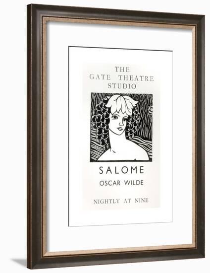 Advertisement for a Performance of Salome, by Oscar Wilde-null-Framed Giclee Print