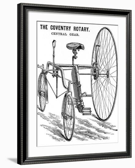 Advertisement for a Rudge Coventry Rotary Tandem Tricycle-null-Framed Photographic Print