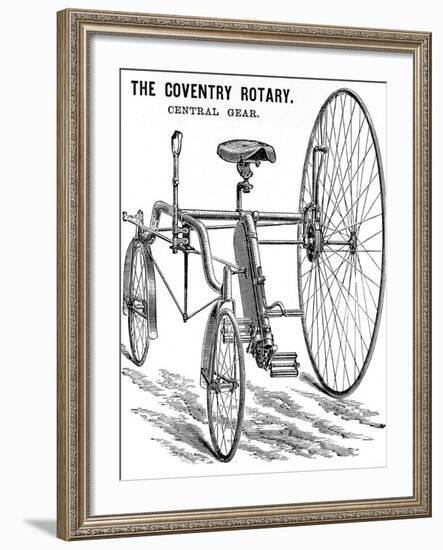 Advertisement for a Rudge Coventry Rotary Tandem Tricycle-null-Framed Photographic Print