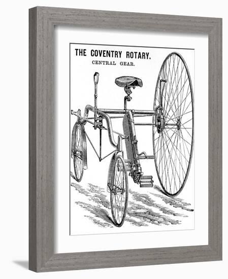 Advertisement for a Rudge Coventry Rotary Tandem Tricycle-null-Framed Photographic Print