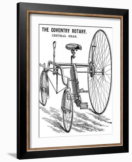 Advertisement for a Rudge Coventry Rotary Tandem Tricycle-null-Framed Photographic Print