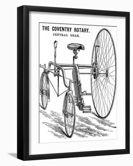 Advertisement for a Rudge Coventry Rotary Tandem Tricycle-null-Framed Photographic Print