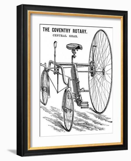 Advertisement for a Rudge Coventry Rotary Tandem Tricycle-null-Framed Photographic Print