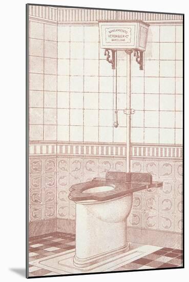 Advertisement for a Water Closet-null-Mounted Giclee Print