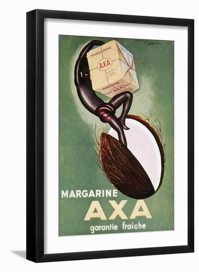 Advertisement for 'Axa' Margarine from 'L'Art Menager' Magazine 1933-Leonetto Cappiello-Framed Giclee Print