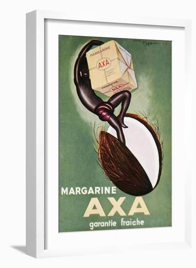 Advertisement for 'Axa' Margarine from 'L'Art Menager' Magazine 1933-Leonetto Cappiello-Framed Giclee Print