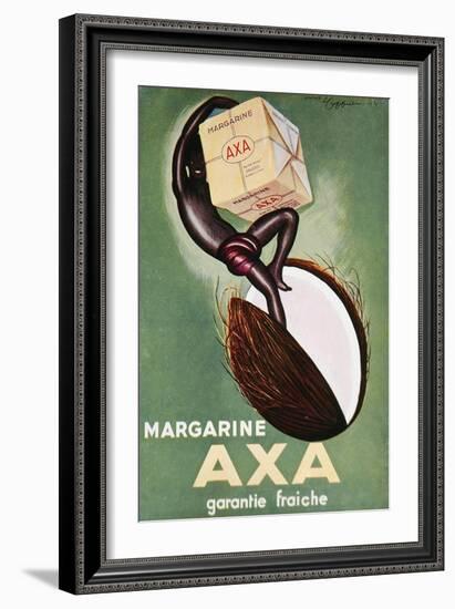 Advertisement for 'Axa' Margarine from 'L'Art Menager' Magazine 1933-Leonetto Cappiello-Framed Giclee Print