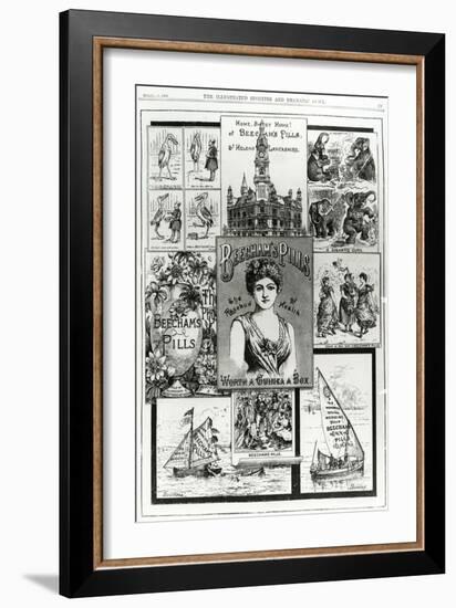 Advertisement for Beecham's Pills, the Rosebud of Health, 1890-null-Framed Giclee Print