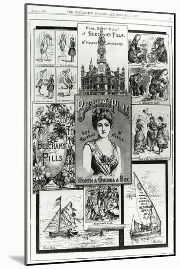 Advertisement for Beecham's Pills, the Rosebud of Health, 1890-null-Mounted Giclee Print