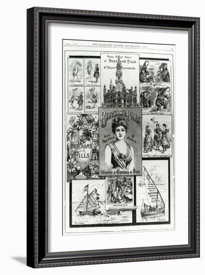 Advertisement for Beecham's Pills, the Rosebud of Health, 1890-null-Framed Giclee Print