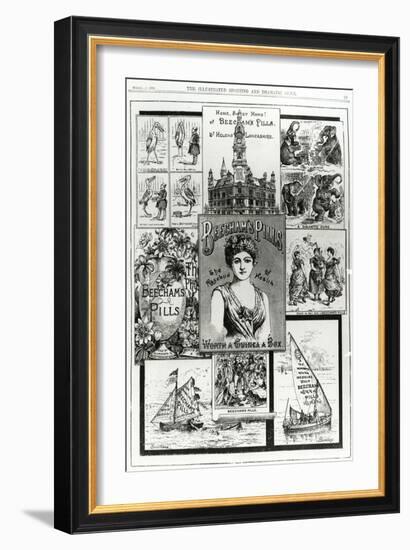 Advertisement for Beecham's Pills, the Rosebud of Health, 1890-null-Framed Giclee Print