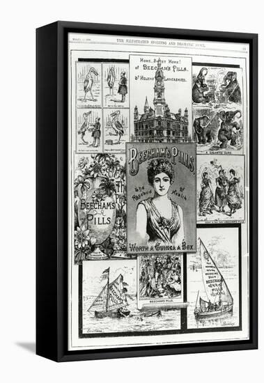 Advertisement for Beecham's Pills, the Rosebud of Health, 1890-null-Framed Premier Image Canvas