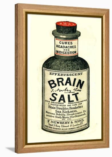 Advertisement for 'Brain Salt', 1890s-null-Framed Premier Image Canvas