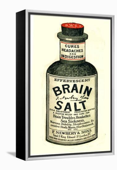 Advertisement for 'Brain Salt', 1890s-null-Framed Premier Image Canvas