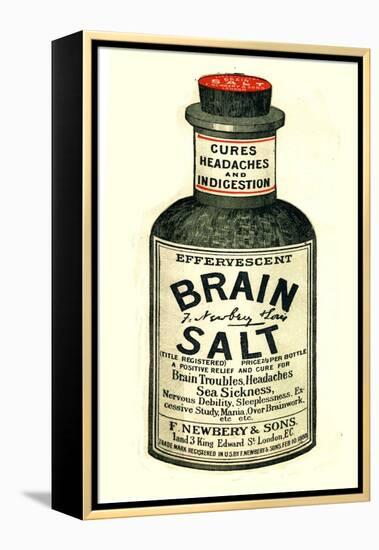 Advertisement for 'Brain Salt', 1890s-null-Framed Premier Image Canvas