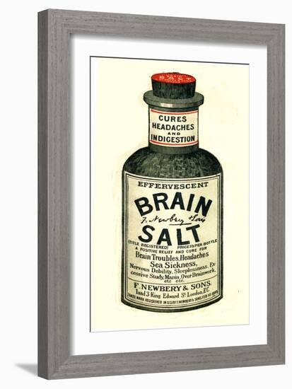 Advertisement for 'Brain Salt', 1890s-null-Framed Giclee Print