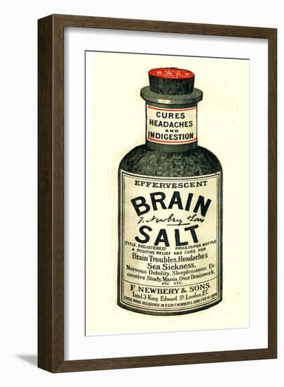 Advertisement for 'Brain Salt', 1890s-null-Framed Giclee Print