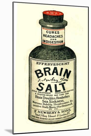 Advertisement for 'Brain Salt', 1890s-null-Mounted Giclee Print