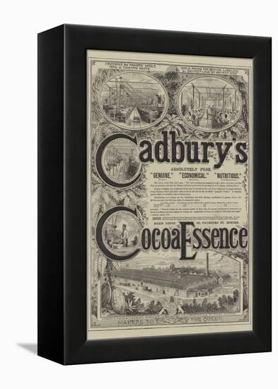 Advertisement for Cadbury's Cocoa Essence-null-Framed Premier Image Canvas