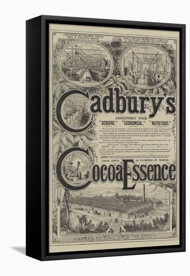 Advertisement for Cadbury's Cocoa Essence-null-Framed Premier Image Canvas