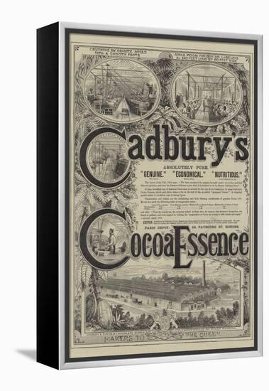 Advertisement for Cadbury's Cocoa Essence-null-Framed Premier Image Canvas