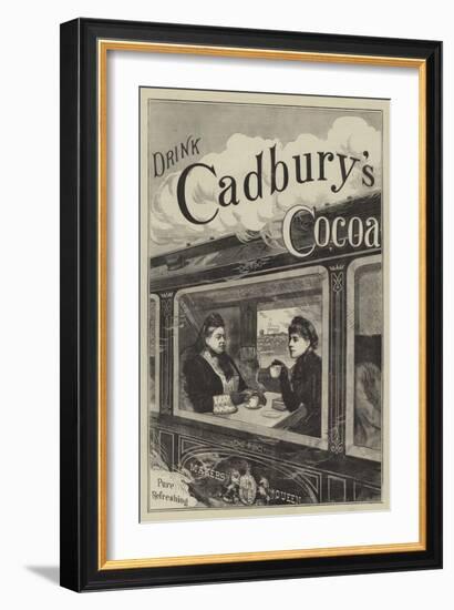 Advertisement for Cadbury's Cocoa-null-Framed Giclee Print