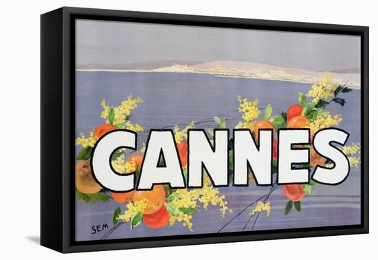 Advertisement for Cannes, Printed by Draeger, 1930 (Colour Litho)-Sem-Framed Premier Image Canvas