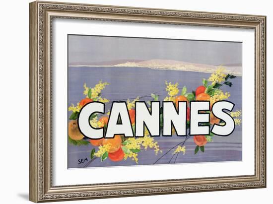 Advertisement for Cannes, Printed by Draeger, 1930 (Colour Litho)-Sem-Framed Giclee Print