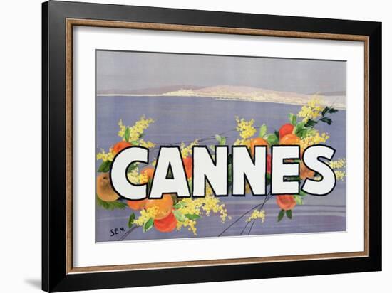 Advertisement for Cannes, Printed by Draeger, 1930 (Colour Litho)-Sem-Framed Giclee Print