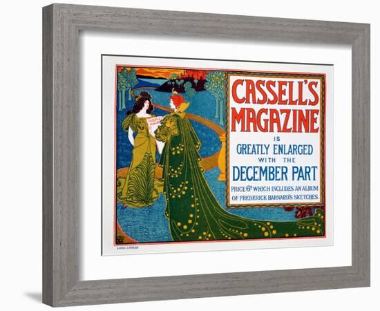 Advertisement for 'Cassell's Magazine', 1896-Louis John Rhead-Framed Giclee Print