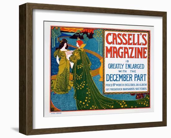 Advertisement for 'Cassell's Magazine', 1896-Louis John Rhead-Framed Giclee Print