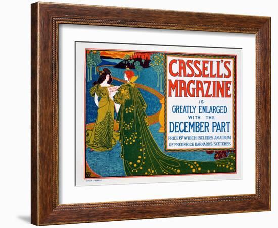 Advertisement for 'Cassell's Magazine', 1896-Louis John Rhead-Framed Giclee Print