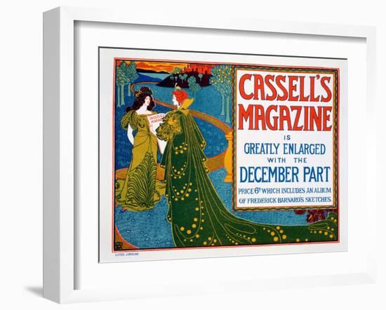 Advertisement for 'Cassell's Magazine', 1896-Louis John Rhead-Framed Giclee Print