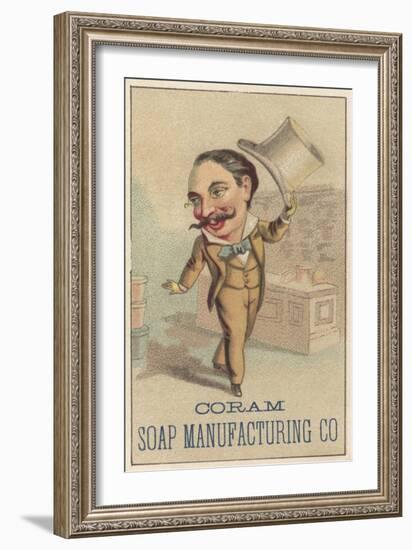 Advertisement for Coram Soap Manufacturing Co, C.1880-American School-Framed Giclee Print