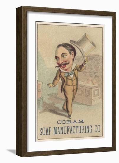 Advertisement for Coram Soap Manufacturing Co, C.1880-American School-Framed Giclee Print